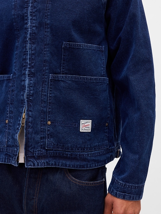 Image number 4 showing, Denim Zip Chore Jacket