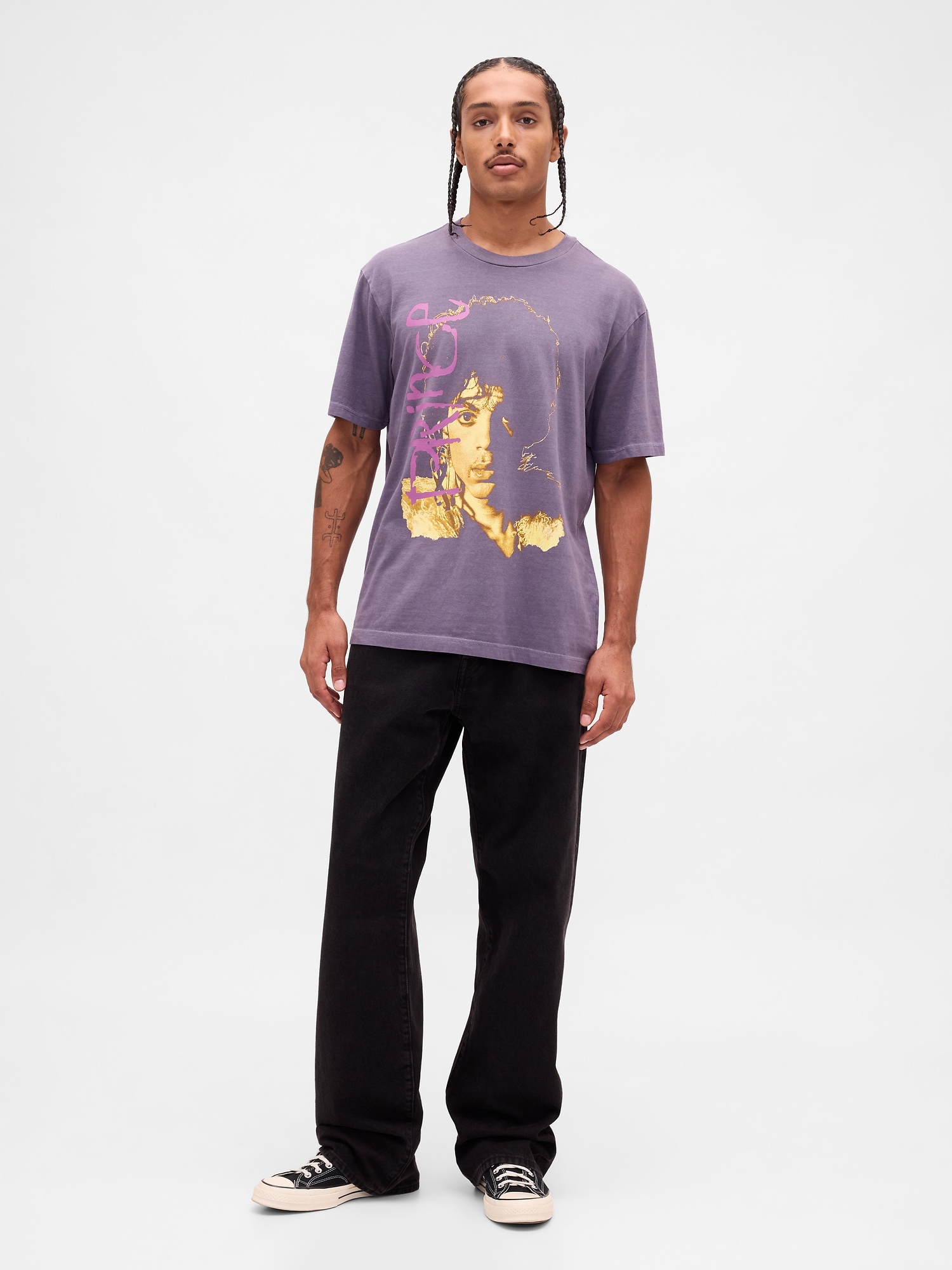 Heavyweight Prince Graphic Crop T-Shirt | Gap