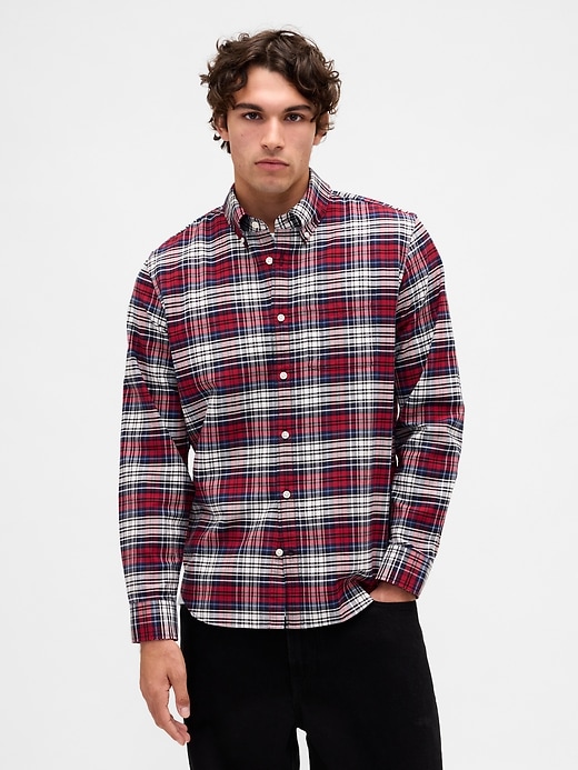 Image number 1 showing, Plaid Oxford Shirt