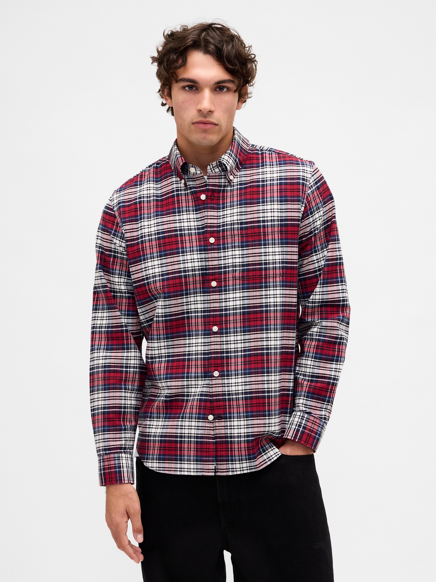 Plaid Oxford Shirt
