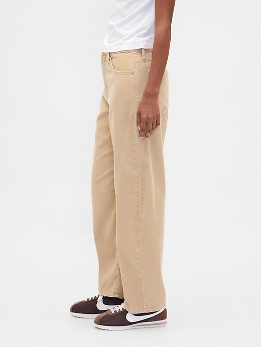 Image number 3 showing, High Rise Corduroy Barrel Pants