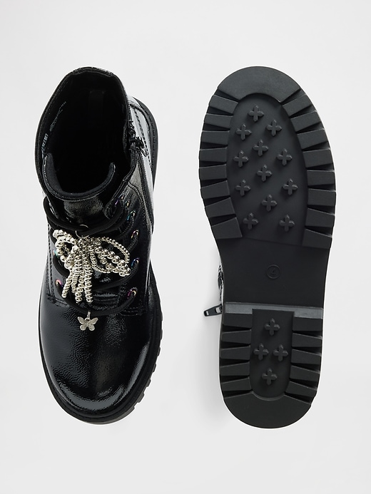 Image number 3 showing, Kids Charm Lace-Up Boots