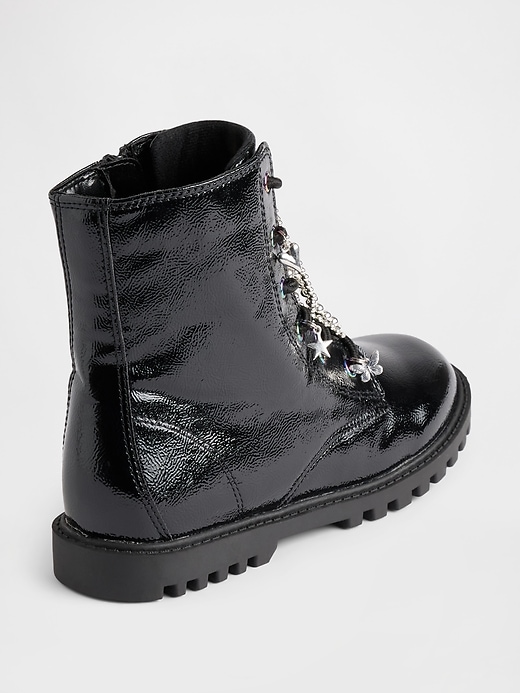Image number 4 showing, Kids Charm Lace-Up Boots