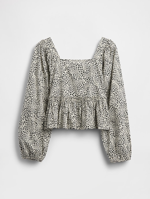 Image number 2 showing, Kids Poplin Peplum Top