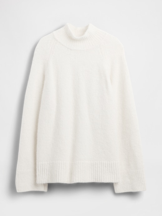 Image number 5 showing, Fuzzy Oversized Turtleneck Sweater