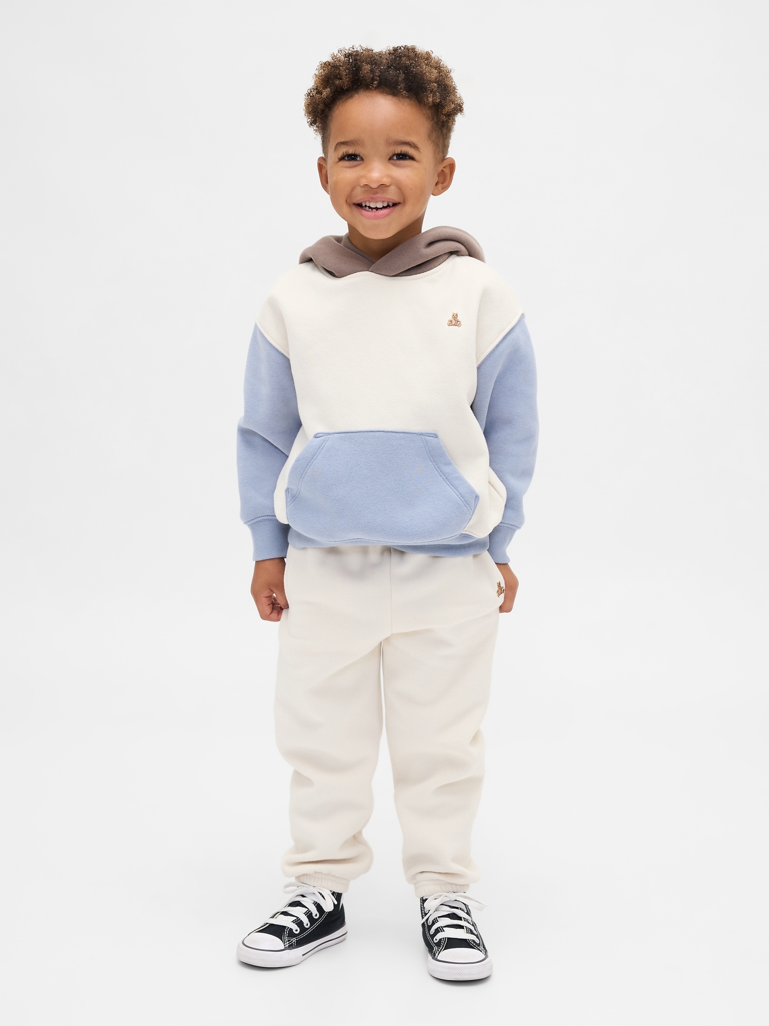 Baby & Toddler VintageSoft Colorblock Hoodie Set - Chino