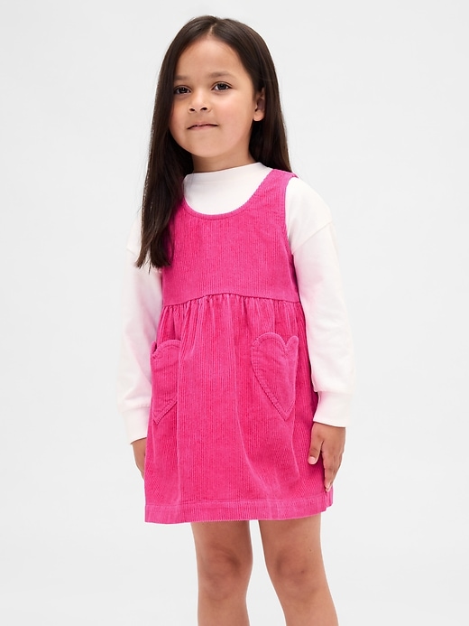 Image number 1 showing, Baby & Toddler Corduroy Heart Jumper