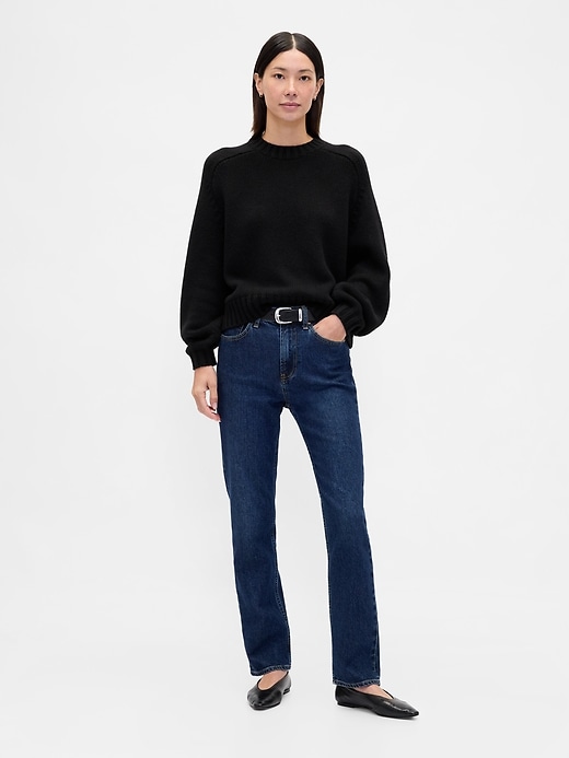 Image number 2 showing, Cotton-Blend Relaxed Crewneck Sweater