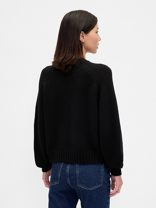 Image number 3 showing, Cotton-Blend Relaxed Crewneck Sweater