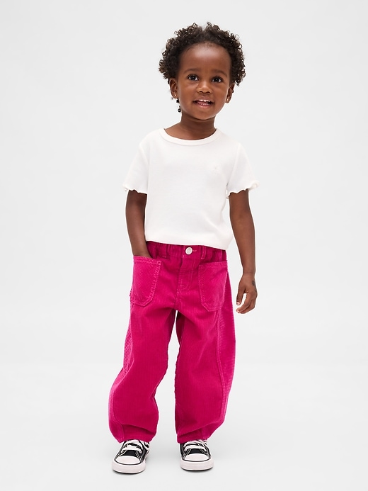 Image number 1 showing, Baby & Toddler Corduroy Horseshoe Pants