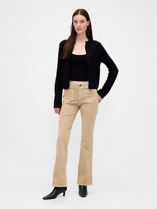Image number 1 showing, Low Rise Twill Long & Lean Pants