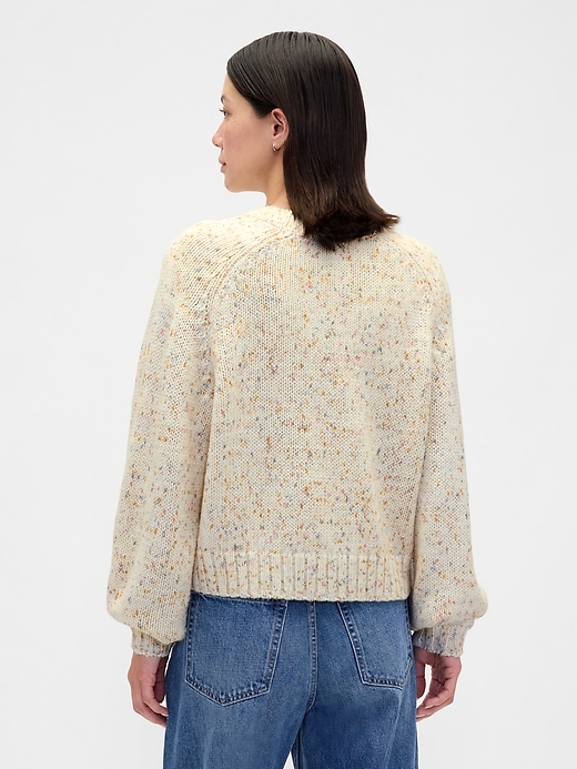 Image number 3 showing, Cotton-Blend Relaxed Crewneck Sweater