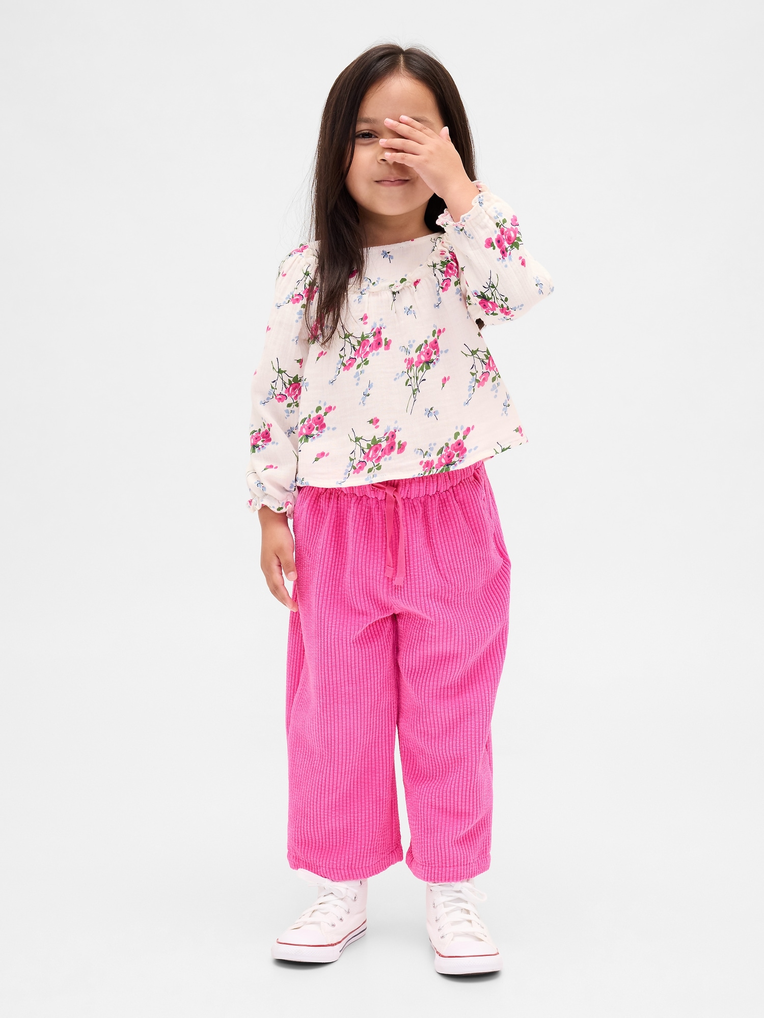 Baby & Toddler Cotton Gauze & Corduroy Outfit Set