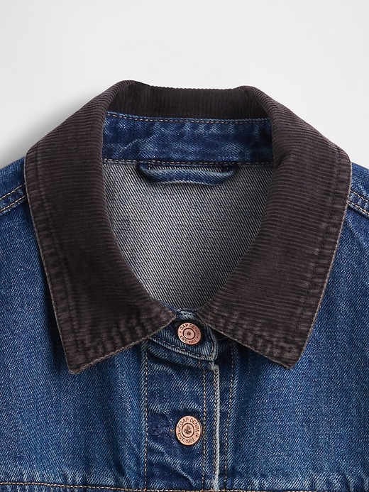 Image number 4 showing, Fitted Longline Denim Jacket