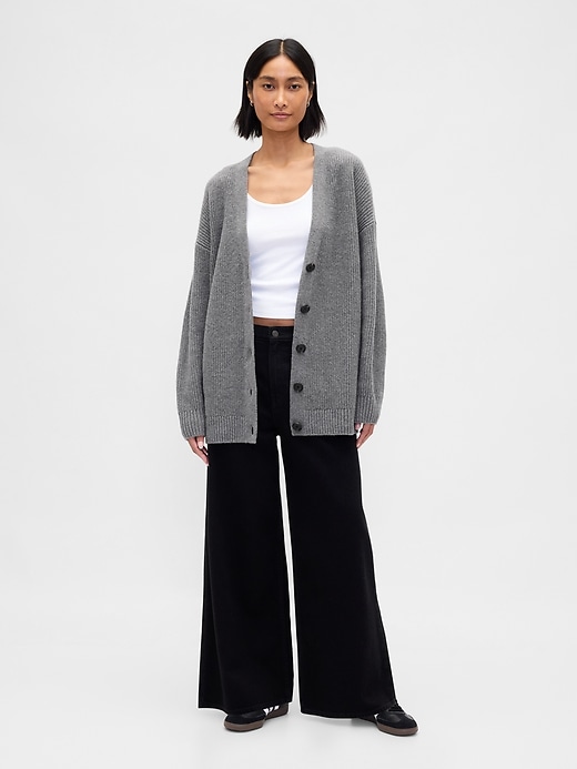Image number 2 showing, CashSoft Oversized Cardigan Sweater