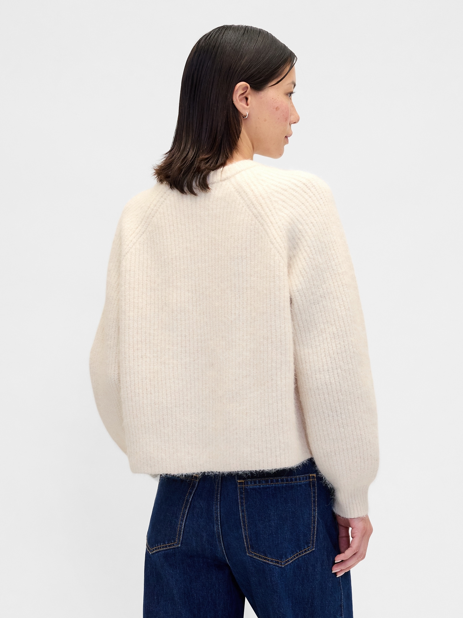 Fuzzy Shaker Stitch Cardigan