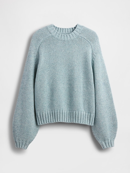 Image number 5 showing, Cotton-Blend Relaxed Crewneck Sweater