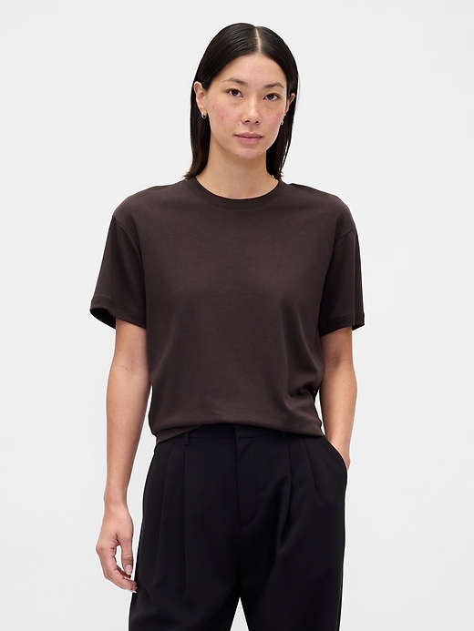 Image number 1 showing, Supima® Cotton Relaxed T-Shirt