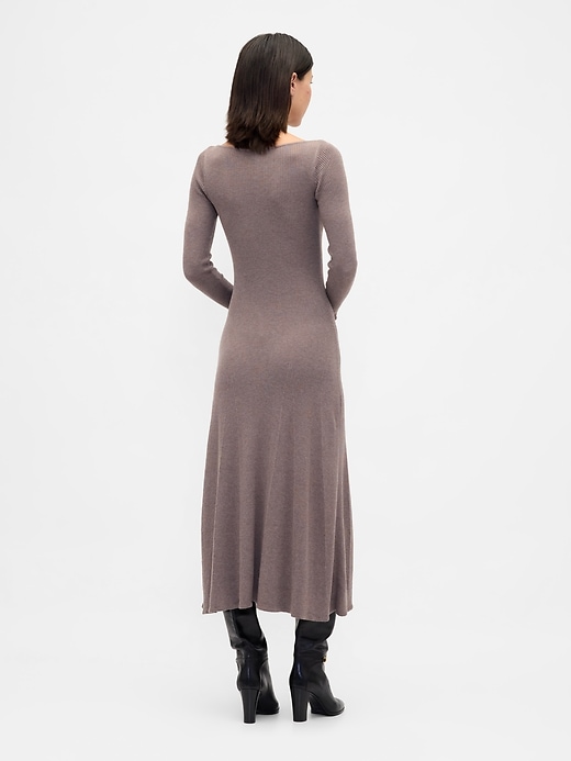 Image number 2 showing, Lightweight CashSoft Rib Maxi Sweater Dress