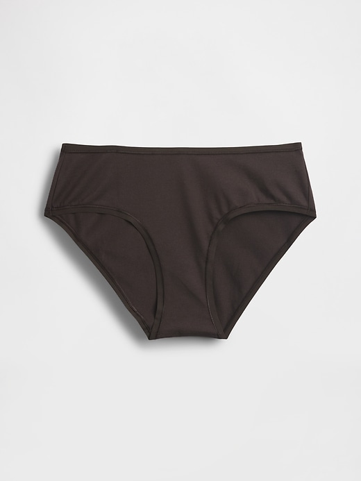 L'image numéro 4 présente Culotte taille basse en coton biologique extensible