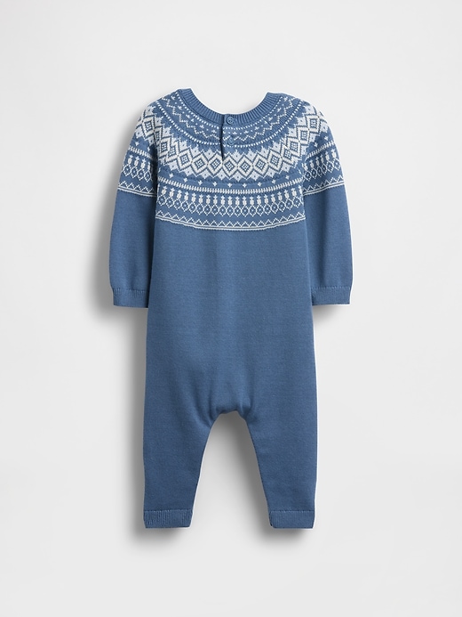 Image number 2 showing, Baby Fair Isle Sweater One-Piece