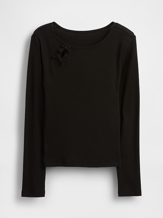 L'image numéro 2 présente T-shirt côtelé avec boucles pour Enfant