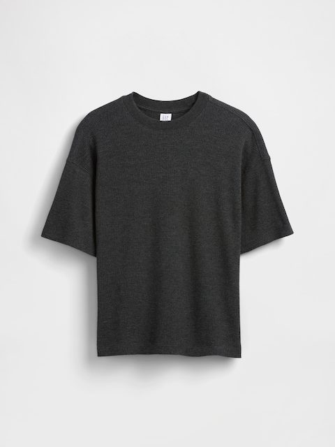 T-SHIRT GAUFRÉ SURDIMENSIONNÉ POUR ENFANT