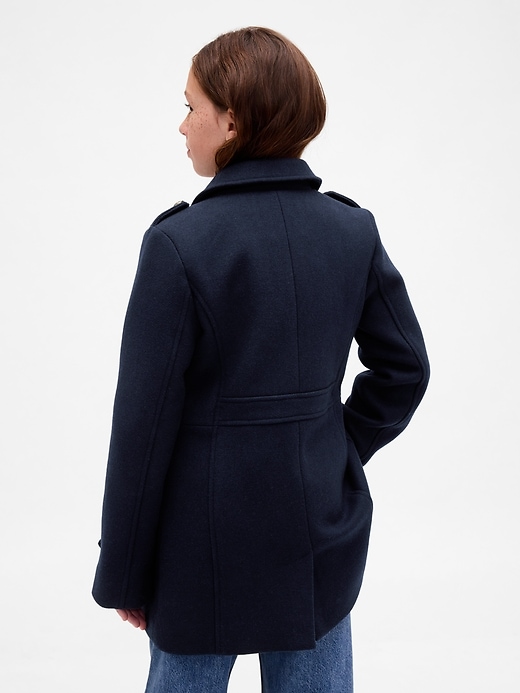 Image number 3 showing, Kids Wool-Blend Peacoat