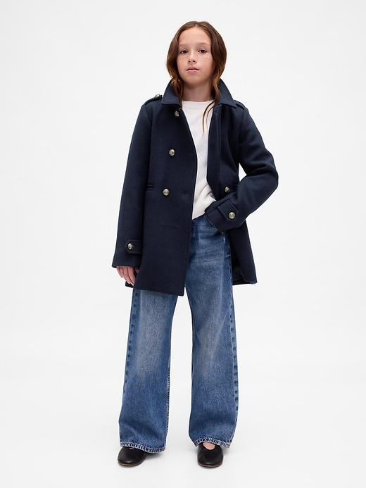 Image number 4 showing, Kids Wool-Blend Peacoat