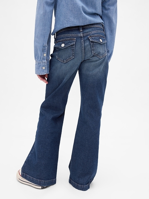 Image number 4 showing, Kids Low Rise Relaxed Flare Jeans