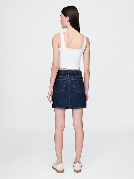 Image number 2 showing, Denim Mini Skirt