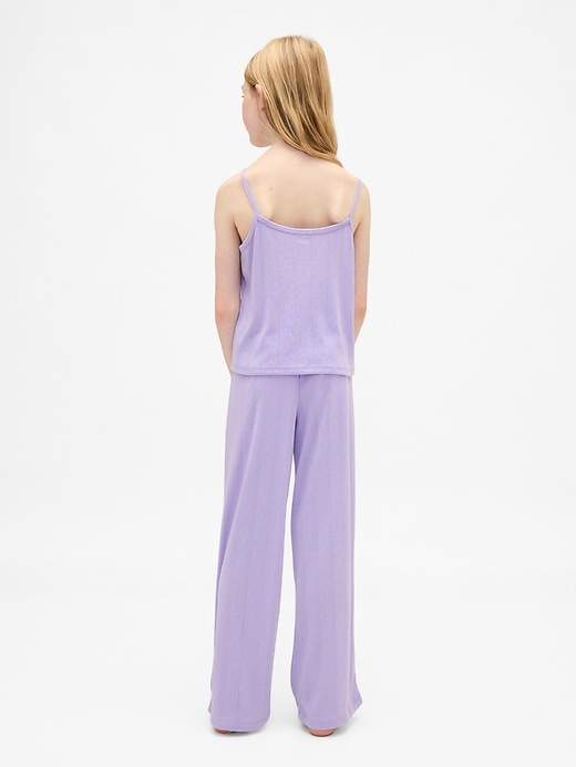 Image number 3 showing, Kids Recycled Pointelle Tank PJ Set