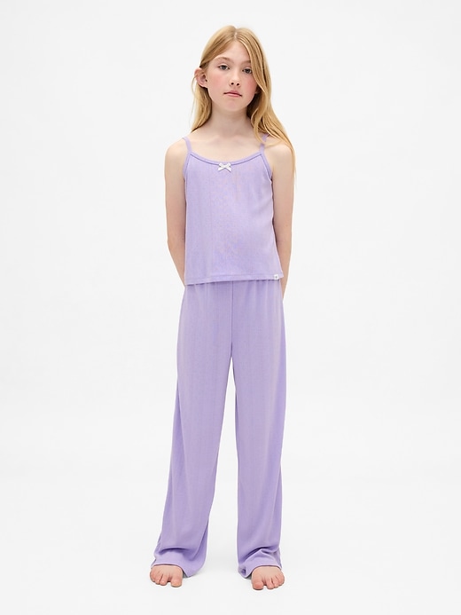 Image number 1 showing, Kids Recycled Pointelle Tank PJ Set