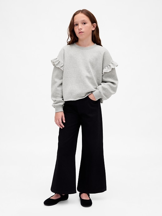Image number 4 showing, Kids VintageSoft Ruffle Sweatshirt