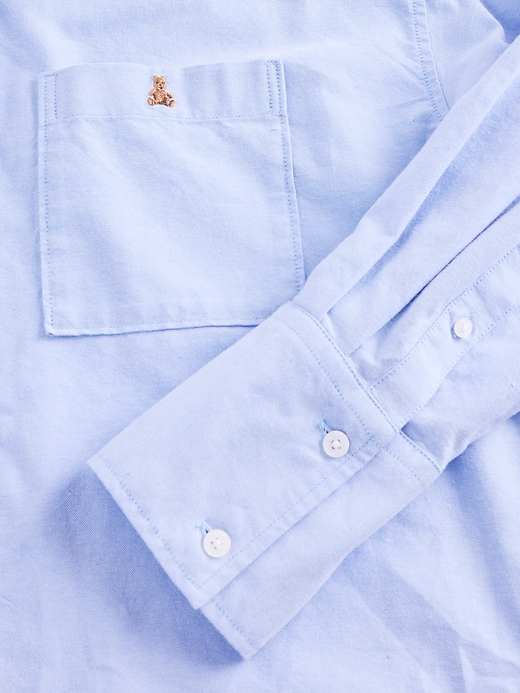 Image number 4 showing, Organic Cotton Straight-Hem Crop Shirt