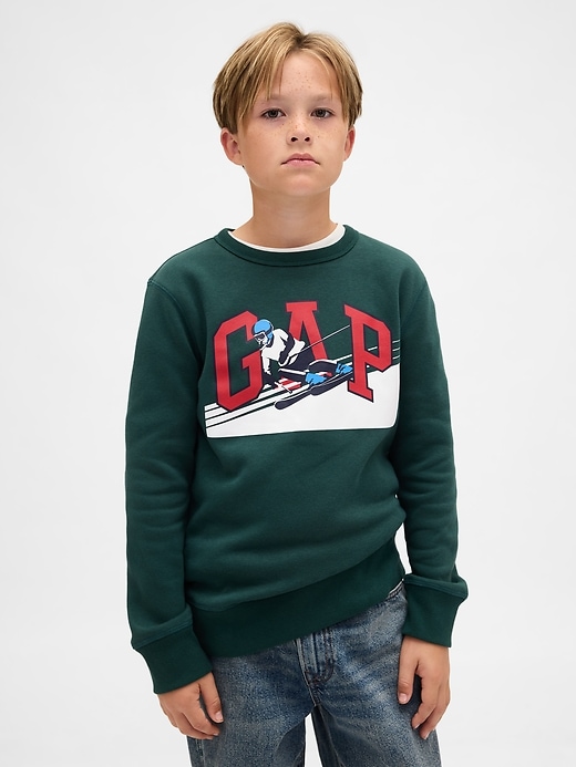 Image number 1 showing, Kids Graphic Logo Sweatshirt