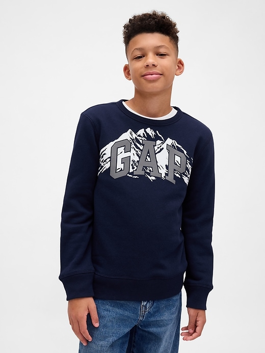Image number 1 showing, Kids Graphic Logo Sweatshirt