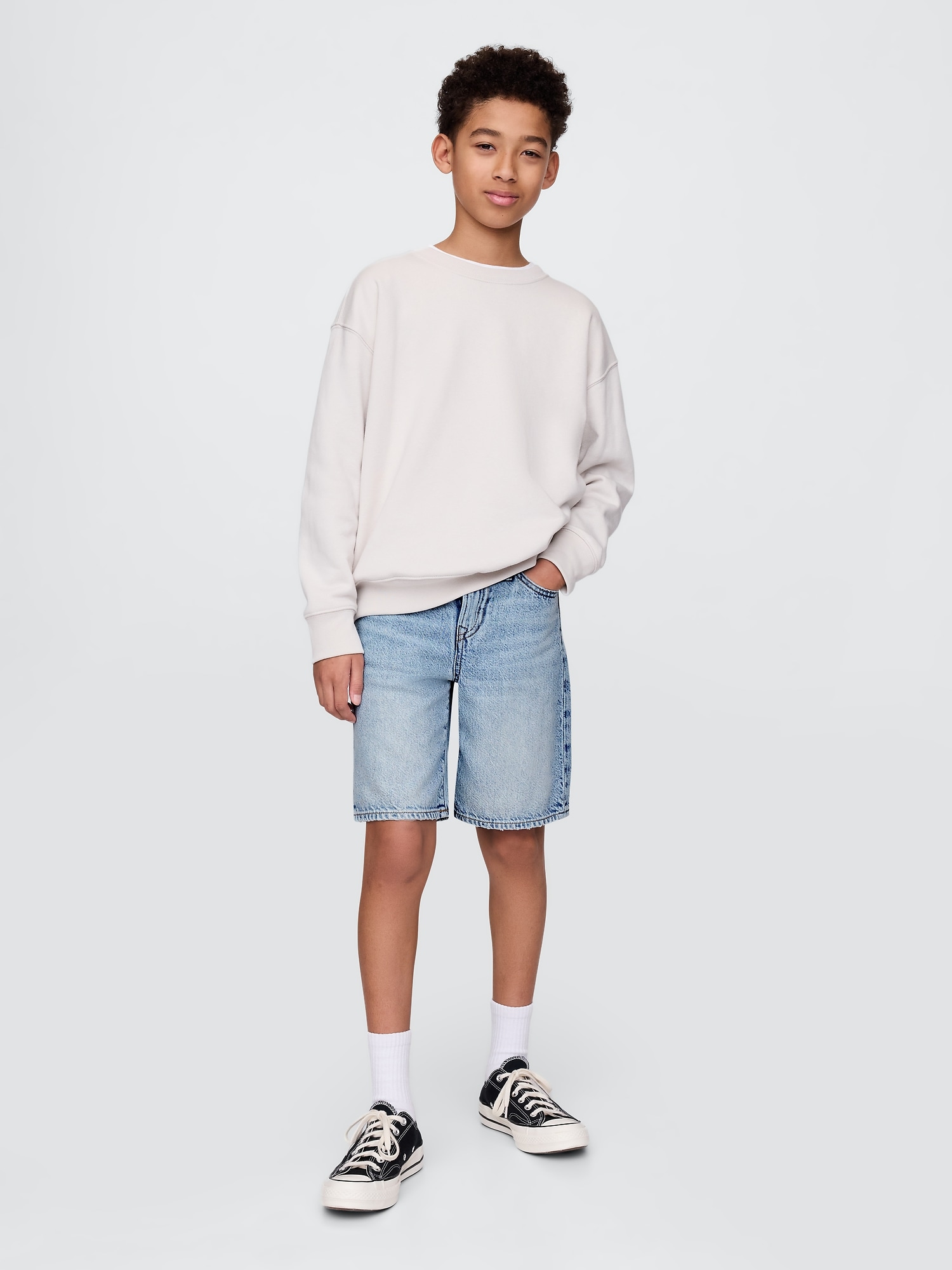 Kids UltraSoft '90s Loose Denim Shorts