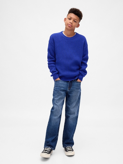 Image number 4 showing, Kids CashSoft Relaxed Crewneck Sweater