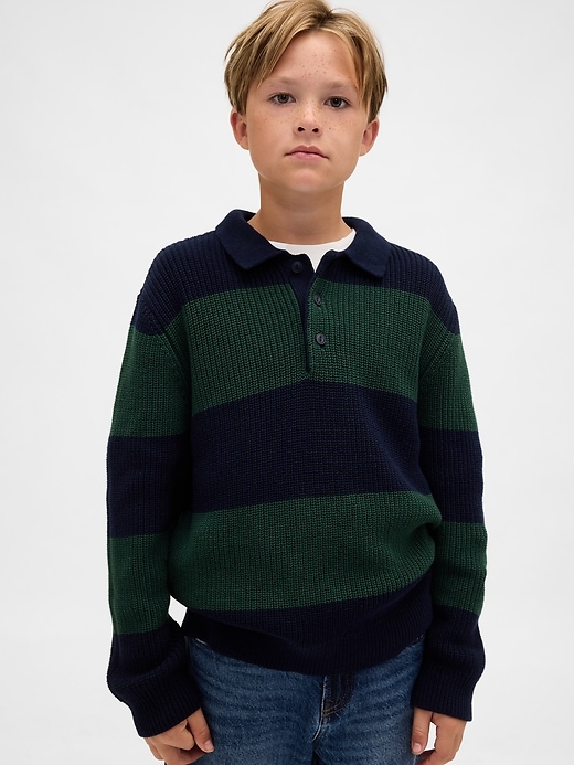 Image number 1 showing, Kids Polo Sweater
