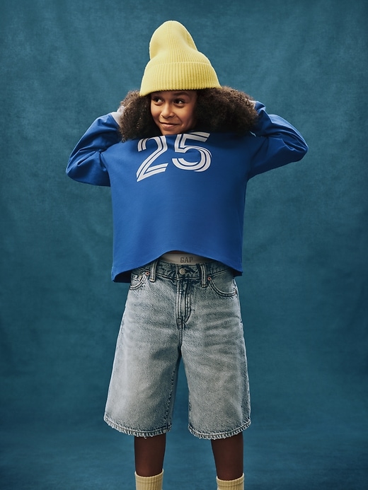 Image number 6 showing, Kids UltraSoft '90s Loose Denim Shorts