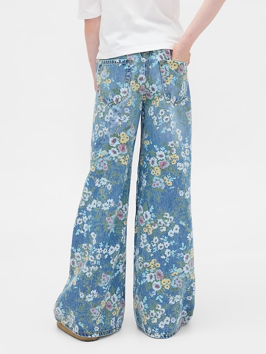 Image number 4 showing, Kids Floral Easy Baggy Jeans