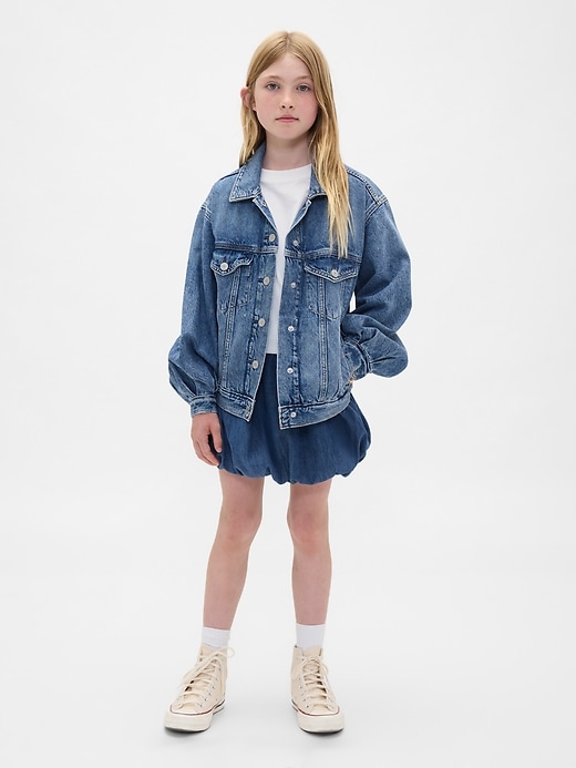 Image number 1 showing, Kids Denim Bubble Skirt