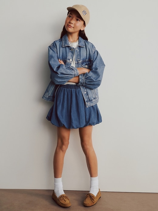 Image number 5 showing, Kids Denim Bubble Skirt
