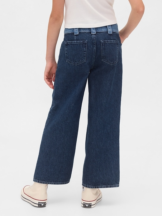 Image number 4 showing, Kids High Rise Stride Wide-Leg Ankle Jeans