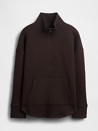 Image number 4 showing, GapFit Quilted Jacquard Half-Zip Pullover