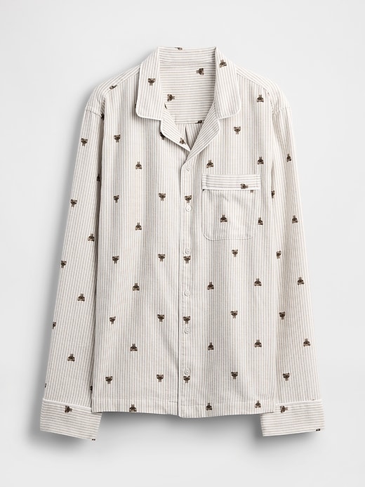 L'image numéro 6 présente Chemise de pyjama en flanelle ultra-douce pour Adulte