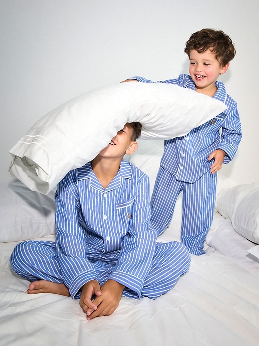 Image number 7 showing, Kids Recycled Flannel PJ Set