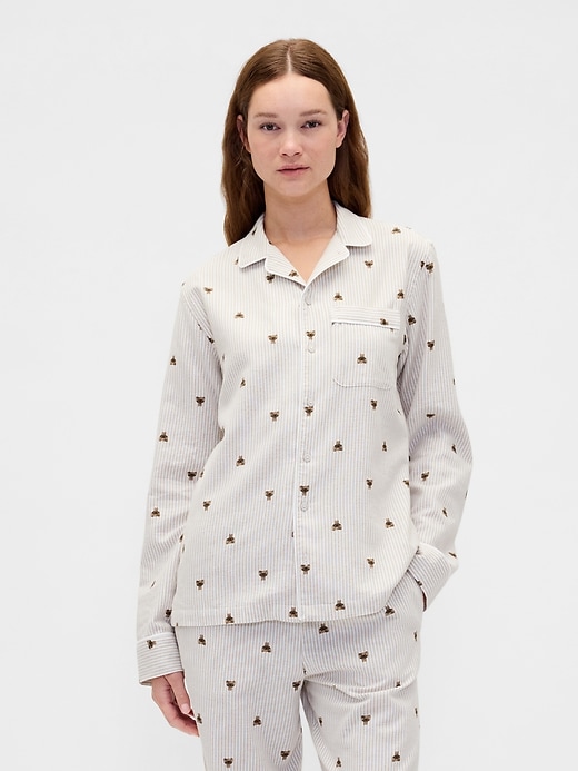 L'image numéro 1 présente Chemise de pyjama en flanelle ultra-douce pour Adulte