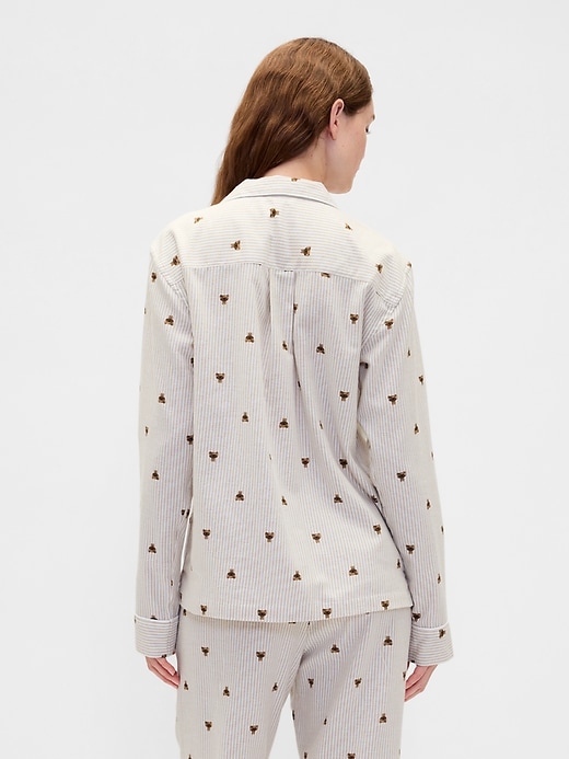 L'image numéro 4 présente Chemise de pyjama en flanelle ultra-douce pour Adulte